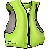 APPMOO Gilet gonfiabile per snorkeling leggero regolabile, gilet di sicurezza per immersioni, snorkeling, nuoto, surf, per ad