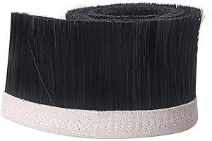 BTMIEY - Raccogli polvere per macchina da intaglio, spazzola raccogli polvere da 70 mm / 100 mm per mandrino di macchina da intaglio CNC (2 m x 70 mm, nero)