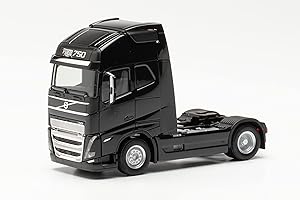 Herpa Volvo FH 16 Gl. XL 2020 Tracteur, fidèle à l'échelle Originale 1:87, modèle de Camion pour Diorama, modélisme, Objet de Collection, décoration, fabriqué en Plastique, 313353-002, Black