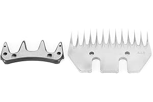 GONDMAX Lame de remplacement de tondeuse à moutons, tondeuses à moutons en acier inoxydable de haute dureté(13 Tooth Straight Blade (+ Swing Blade))