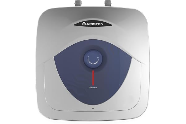 Ariston Blu Evo RS 15L – Chauffe-eau Électrique 15 litres, Compact Sous-Evier, Puissance 2000W, Idéal Cuisine ou Salle de Bain – Conçu et fabriqué pour être installé en France