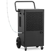 Kalopsia Professional Moisture Dehumidifiers 120L/Day with Pump | Industrial Dehumidifier with Continuous Drain Pump for Larg