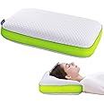 Memory Foam Neck Pillow, Standard Size Medium Firm Pillow for Sleeping, Adaptive Memory Foam Bed Pillow,Neck Support Pillow for Shoulder and Neck Pain Relief, Orthopedic Pillow with Washable Cover
