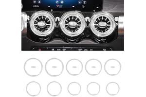 ‎VDARK VDARK für Mercedes Bling Zubehör Front Air Vent Outlet Cover Trim Aufkleber für 2020 2021 2022 Benz GLA GLB CLA A Klasse Glitter Auto Dekorationen Lenkungsdekor Aufkleber 15 Stück