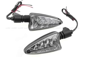 ROCKMUTE Motorcycle LED Turn Signal Indicator Lights For Triumph Daytona 675/R Tiger 800/XC 1050 Speed Triple 1050 Street Triple 675 R Motorbike Front/Rear Turning Blinker Lamp 1 Pair (Long)