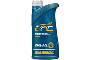 MANNOL diesel 15W-40 1 L | Mineralisk diesel motorolja för personbilar med hög köreffekt, högt viskositetsindex skyddar mot l