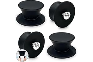 Walfos 4er Pack Universal Silikon Topfdeckel Ersatzknopf, Topfdeckelknopf,hitzebeständige Topfdeckel Haltegriffe, ideal für Slow Cooker, Pfannen und Küche Kochgeschirr Abdeckungen