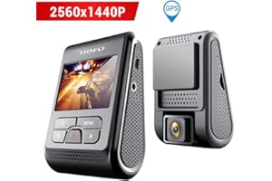 VIOFO A119 V2 Autokamera Dashcam 2560x1440P 2K Super HD 160° Weitwinkel mit GPS 2 Zoll LCD-Bildschirm, G-Sensor, Bewegungserkennung, Schleifenaufnahme, Parkmodus, Zeitraffer, WDR