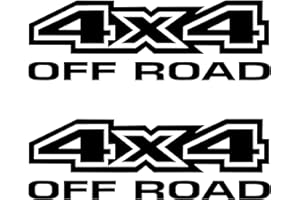 GAMESMONKEY Adhesivo 4x4 SUV Off Road - Kit Pack Formas - 2 Piezas - Coche Moto - Varios Tamaños 15 20 25 30 cm - Made in Italy (15x5 cm, Negro)