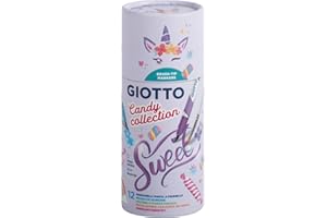 GIOTTO Candy Collection Pennarelli Soft Brush in Barattolo 12 pz