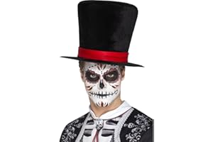 Smiffys Day of The Dead Top Hat Adult Costume Accessory (US)