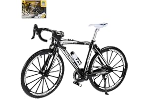 Hojalis Miniature Finger Mountain Bike, Miniature Mountain Bike Model, Bicycle Toys Ornament, Metal Retro Racing Cycle Model, Mini Bicycle Ornament, Racing Bikes Toy for Kids Adults Home Office Decor