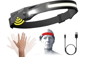 Reiteag Arkenlite Led Lampe Frontale, Arkenlite Lampe Frontale À 230° À Lumière Rouge, À Capteur, Étanche Avec Led Lampe Pour Le Jogging