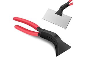 HAASIKI 45°Falzzange, Abkantzange Blechzange, Blechbiegezange, Biegezange Breit 60 mm mit Rutschfestem Griff, Falzzange Blech für Biegen und Glätten von Blechen