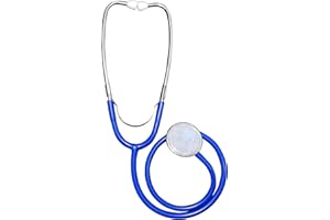TENSO Single Head Aluminium Cardiology Lightweight EMT Large Diaphragm Doctors Stethoscope - Blue