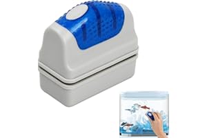 Bezavea Aquarium Magnetic Brush, Fish Tank Glass Brush, Magnetic Fish Tank Cleaner Small, Magnetic Algae Scraper, Aquatic Algae Scraper, Scrubber Floating Clean Brush for Fish Tank Algae Cleaning (A)