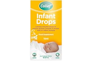 Colief - Infant Drops (15ml) - Lactase Enzyme Drops to Reduce Lactose Content in Breast Milk and Infant Formula