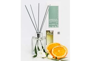 JAMES & CO FRAGRANCE James & Co No.5 Green (Cotton Flower, Orange Blossom & Thistle) 100ml Home Fragrance Reed Diffuser Set