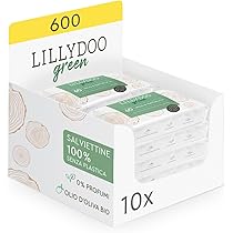 LILLYDOO Green eco-friendly trousers, size 4 (9-15 kg), monthly box (125 pieces) (FSC Mix
