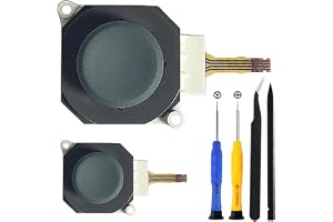 ZHUROUPU 3D analog joystick-knappmodulhållare med tumstift cirkelplatta skydd skydd ersättning för Nintendo 2DS 3DS 3DS XL 3D