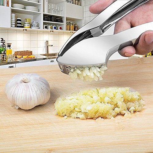 Knoblauchpresse, Cooleaf Zinklegierung Knoblauchschneider, Garlic press - 3