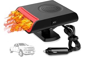Showvigor Riscaldatore per Auto 12V con Sicurezza Surriscaldamento - Stufetta per Auto Sicura e Quieta, per Riscaldamento Veloce e Sbrinatore Parabrezza Auto Via Accendisigari