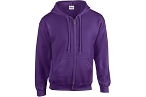 Gildan Heavy Blend™ adult full zip hooded sweatshirt Purple 2XL
