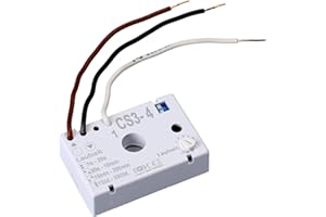 LUTH Premium Profi Parts Przekaźnik czasowy do wentylatora łazienkowego lub maszyny schodowej, automatyczny, podtynkowy, biały, CS3-4