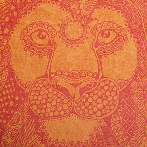Microfibre Travel Towel Lion Style by Abataka. A Quick Dry &amp; Lightweight Travel Towel. Large (155 x 75cm), Highly Absorbent (280gsm), and Perfect for the Beach, Holidays, Gym, Pool/Swimming, Bath and Travelling.
