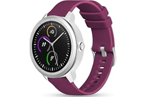 Vobafe Cinturino per Garmin Venu/2 Plus/sq/sq 2 Music/Garmin Vivoactive 3/Forerunner 55/245/645, Cinturino in silicone morbido da 20mm per Garmin Instinct 2S/Vivomove HR/Fenix 7S