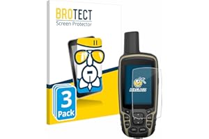 brotect Pellicola Protettiva Vetro per Garmin GPSMAP 65s Protezione Schermo (3 Pezzi) [Durezza Estrema 9H, Chiaro]