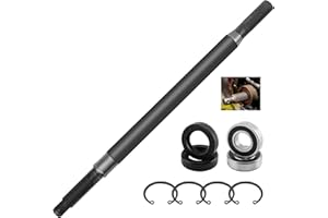 MISAKOMO Hintere Spline-Achsenwelle, kompatibel mit EZGO TXT Medalist ST Express MPT Golfwagen E-Z-GO, Ersatz 20377G12 Beifahrerseite 41,6 cm Golfwagen, Hinterachse, Keilachse, Lagerdichtungssätze