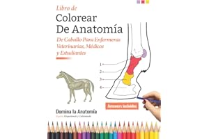 Libro de Colorear De Anatomía De Caballo Para Enfermeras Veterinarias, Médicos y Estudiantes - Domina la Anatomía Equina Etiquetando y Coloreando: ... etiquetando. Grandes regalos para enfermeras
