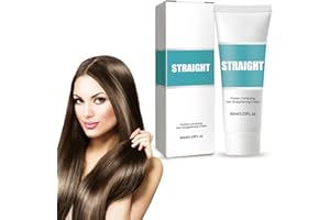 TOPBASHGO 2 pezzi di crema raddrizzante per capelli al collagene rapidamente lisciante, crema lisciante per capelli secchi e danneggiati, 60 ml (2 pezzi bianchi)