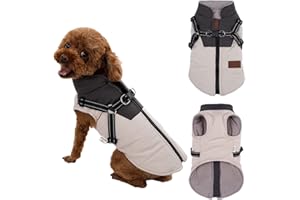 Lairle Hundemantel Winter Hundejacke Hundegeschirr Mantel Welpenmantel Jacke Weste Kleidung Kleines Hundegeschirr wasserdichte Hundemäntel für kleine mittelgroße Hunde