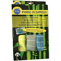 Protea Set di 3 panni in bambù, colore antracite, assorbenti e riutilizzabili, ricambio per rotolo da cucina, panno asciutto, panno per la pulizia, sostenibile, ecologico, lavabile