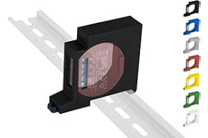 SHELLY HUTSCHIENENHALTER PW3D Hutschienenhalter/Adapter Single für Shelly 1 / 1PM DIN Rail bracket (35mm) (Schwarz)