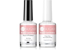 ‎UR SUGAR UR SUGAR Primer Für Gelnägel Dehydrator Für Nägel Set, 2 x 15 ml Dehydrat Bond Nail-Primer Acid Free Nail Prep Dehydrate Quick Air Dry fur Nail Art UV Gel Nagellack Acrylnägel