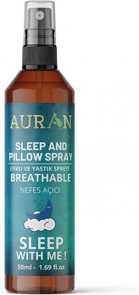 Auran Nefes Açıcı Uyku Ve Yastık Spreyi Okaliptus, Nane, Biberiye Rahatlatıcı Uyku Ve Dinlenme Spreyi 50ml