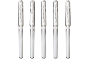 Uni-Ball Signo Broad Point Gel Impact Pen White Ink-1.0mm Set of 5