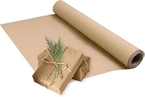 Triplast Brown ECO Kraft Paper (400mm x 10m) - Eco-Conscious & Recyclable - Multipurpose Wrapping Paper Roll with a Premium & Rustic Finish - Ideal for Gift Wrapping, Parcel Packing, Arts & Craft