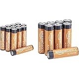 Amazon Basics Batterie Alcaline Aa 1.5 Volt, Performance, Confezione Da 8 (L’Aspetto Potrebbe Variare Dall’Immagine) & Pile M