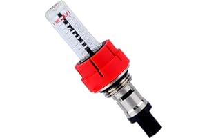 Kudos-Trading - Manifold Flow Meter 3/4 inch for Water Underfloor Heating Replacement Gauge for Damaged Part High Flow Rates 0-5L/M High-Accuracy Manifold Flow Meter.