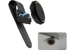 HOLTRAE Magnetische Auto-Sonnenblendenhalterung für OOONO CO-Driver NO2,Sonnenblendenhalterung aus Leder,Metal Sonnenblenden Halterung Kompatibel,mit Magneten,mit OOONO NO2 Blitzerwarner,Haltbarkeit Zubehör