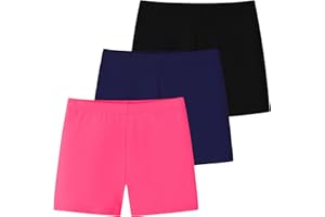 Domee Shorts Pantalones Cortos Leggings Deporte Verano Algodón Niñas 3 Pack