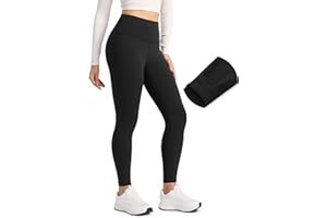 CRZ YOGA Damskie legginsy z podszewką z polaru, 28 cali – ciepłe, zimowe, codzienne, do ćwiczeń jogi, wędrówek, z wysokim stanem, termiczne