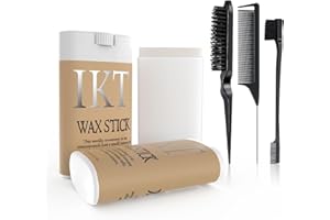 PASAROSE Children and Adults Hair Wax Stick 2 Piece and Comb 3 Piece Set for Smoothing Curly Edges, Loose Hair Detangling Brush, Rat Tail Comb for Parting, Edge Brush for Trimming