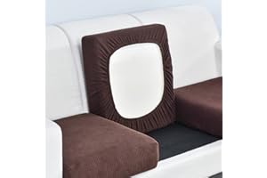 AYouge Funda de cojín de Asiento de sofá - Funda de cojín de Asiento elástico - Funda de sofá a Cuadros de Tela elástica de Tela Antideslizante