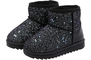 DEBAIJIA Bambini Stivali da Neve Ragazzi Ragazze Stivaletti Invernali Antiscivolo Stivali Calda Unisex