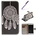 Produktbild EMAXELERS Galaxy S7 Hülle Anime,Galaxy S7 Hülle Cute Traumfänger Muster PU Leder Ledercase Flip Tasche Wallet Schutzhülle Etui Tasche Handytasche Hülle für Samsung Galaxy S7,Black Campanula